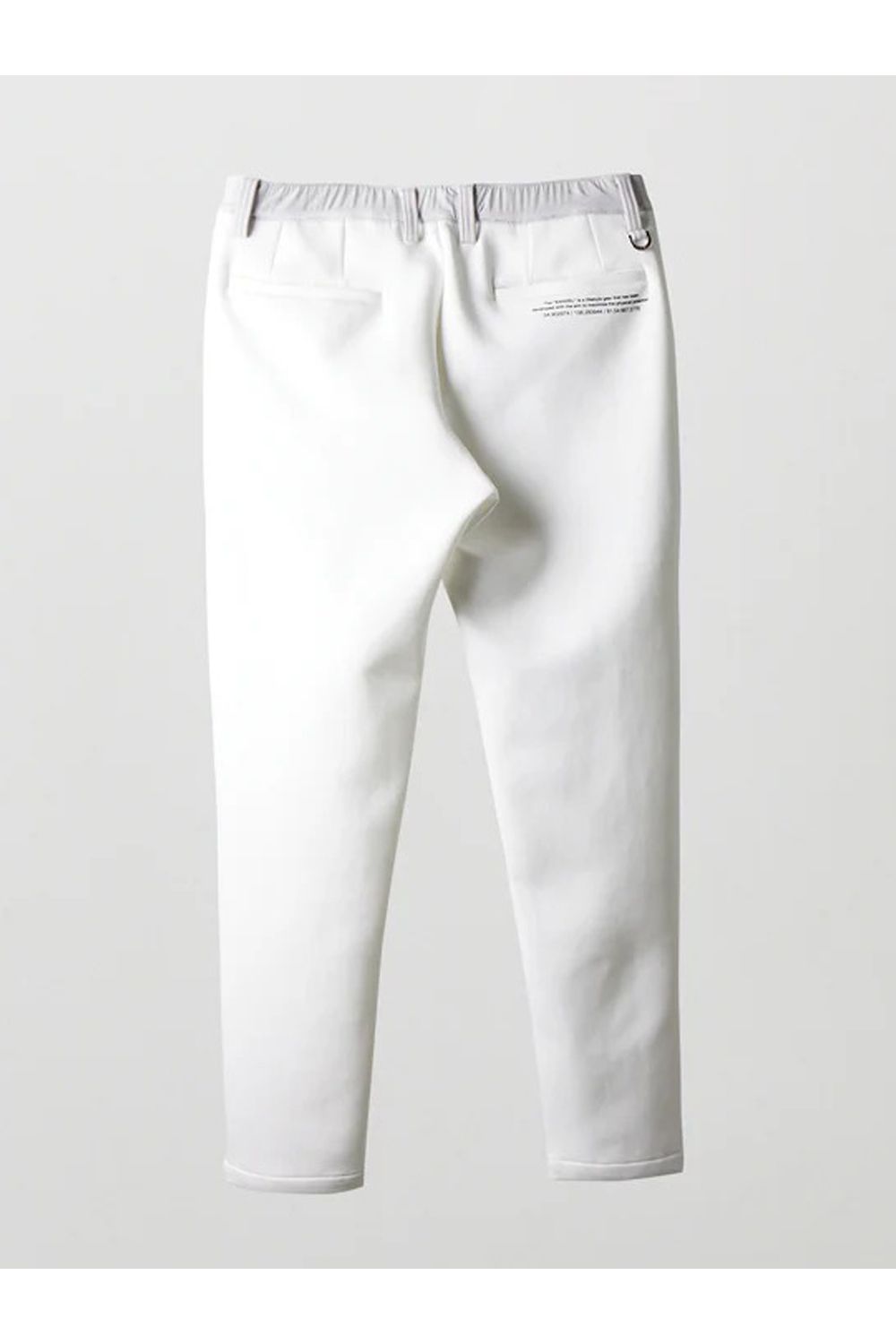 【25AW】 FRONT SWITCH TAPERED PANTS / ボンディング素材 ハイブリッドロングパンツ (ホワイト)