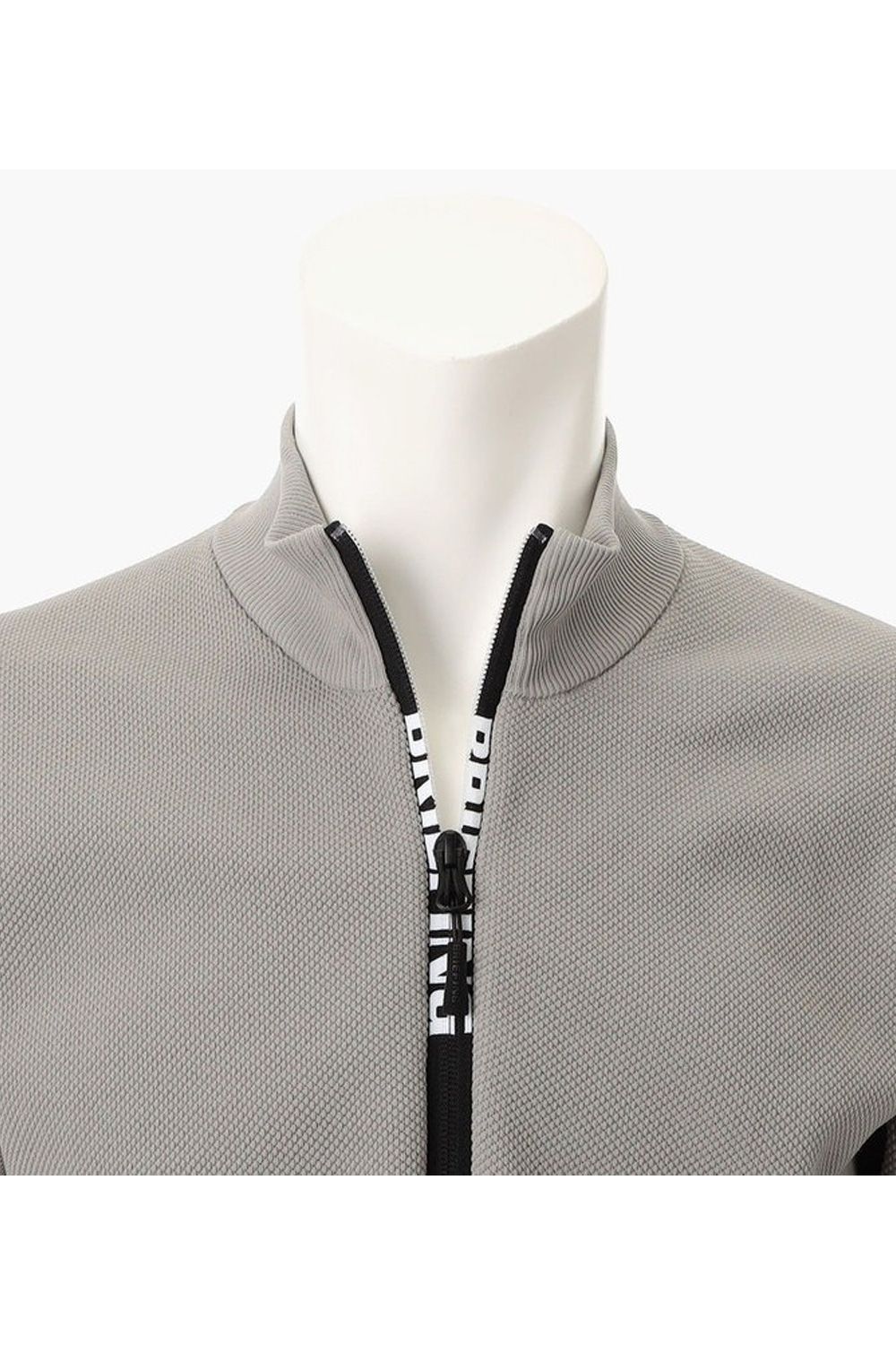 【25AW】 MEN'S WR KNIT HALFZIP TOP / 超撥水糸 鹿の子編み ハーフジップニット (グレー)