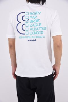 【26SS】【ストレッチコットン】 BOUNCE BACK STRETCH T-SHIRTS / 立体発泡プリント クルーネックTシャツ (ホワイト)