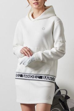 【レディース】 WOMENS NYLON POCKET P/O HOODIE / ナイロンポケット エンボスロゴ プルオーバー フーディ (ホワイト)