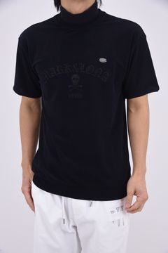 【26SS】 SOVEREIGN PILE MOCK NECK TEE / パイル生地 ブラックレターフォントロゴ モックネックTシャツ (ブラック)