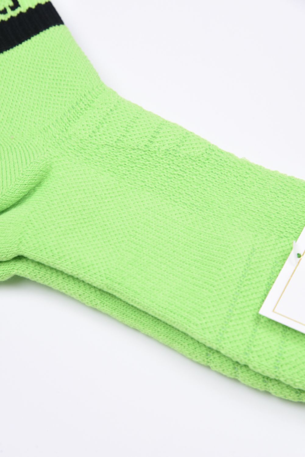 【26SS】【レディース】 VT LINE MID SOCKS WM / ブランドロゴジャカード ライン ミドルソックス (グリーン)