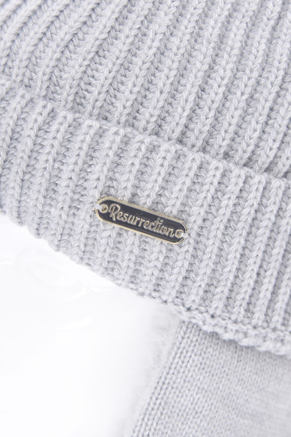 FUR YEAR KNIT CAP / ファーイヤー ニットキャップ (グレー)