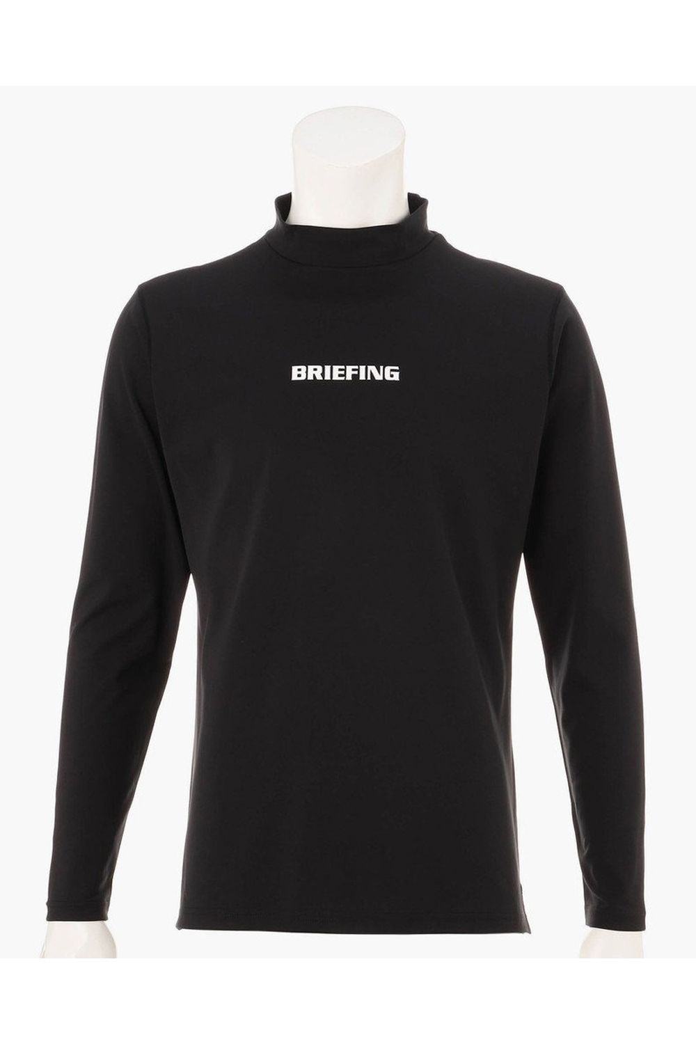 【26AW】 MEN’S TOUR LS HIGHNECK / ベーシック ブランドロゴ 長袖モックネックTシャツ (ブラック)