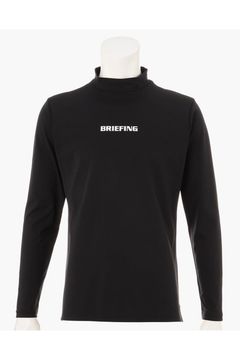 【26AW】 MEN’S TOUR LS HIGHNECK / ベーシック ブランドロゴ 長袖モックネックTシャツ (ブラック)