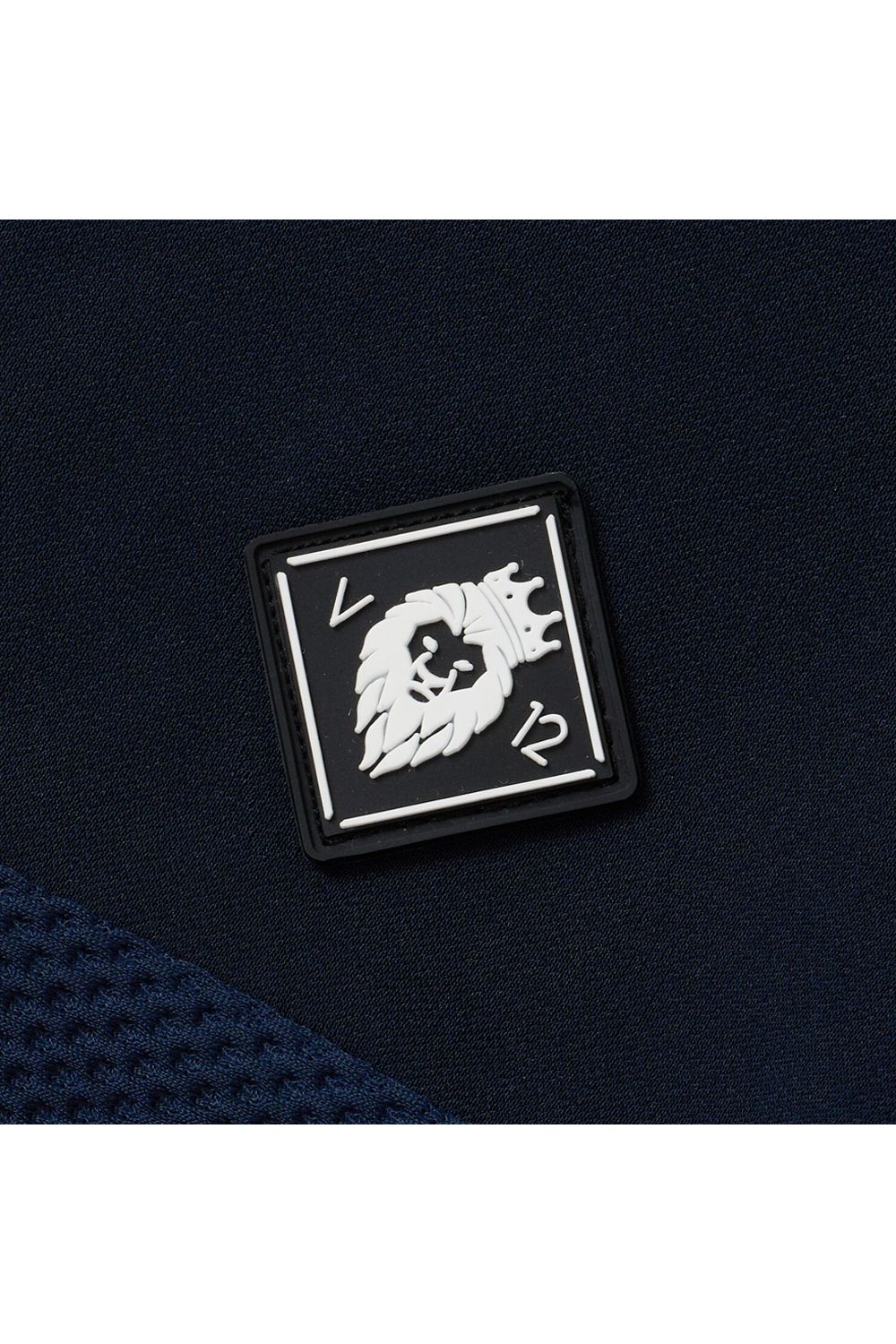 【26SS】 AIRY AWA POLO / ワッフル生地 異素材切り替え ポロシャツ (ネイビー)