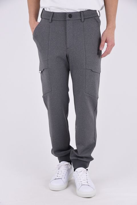 【26SS】【T-LINE】 CONTOUR FLEX CARGO JOGGER / モノトーン ポリエステルトリコット カーゴライクジョガーパンツ (グレー)