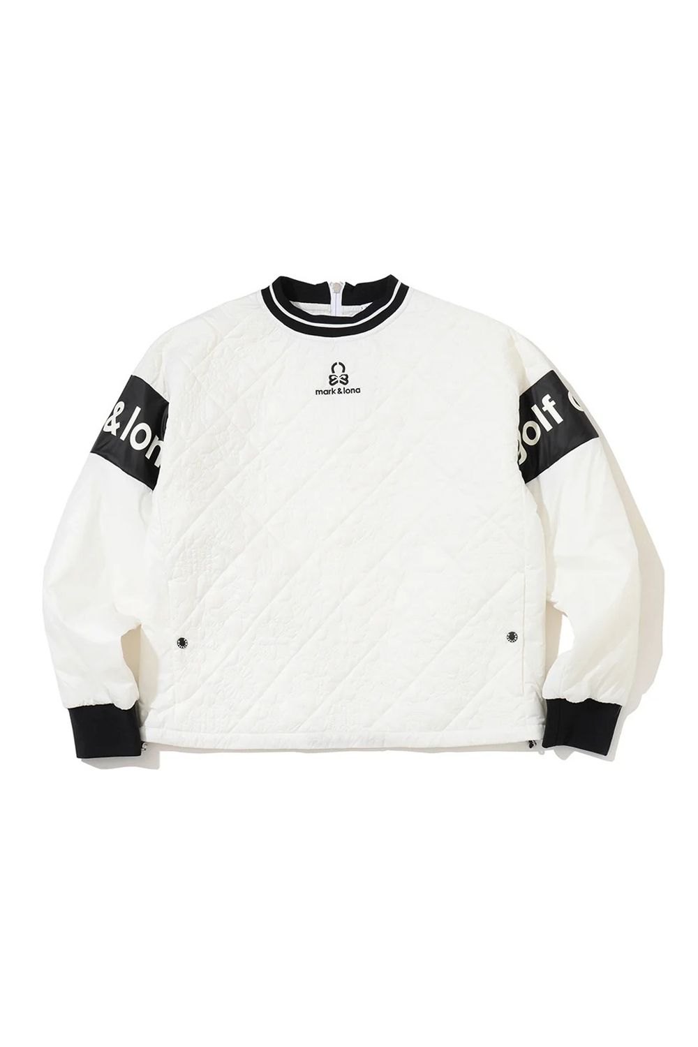 【26AW】【レディース】 OBLIVION PADDED PULLOVER / モノグラムキルティング ブランドロゴ パデッドプルオーバー (ホワイト)