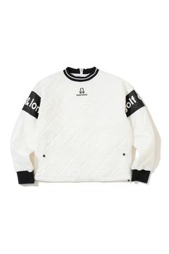 【26AW】【レディース】 OBLIVION PADDED PULLOVER / モノグラムキルティング ブランドロゴ パデッドプルオーバー (ホワイト)