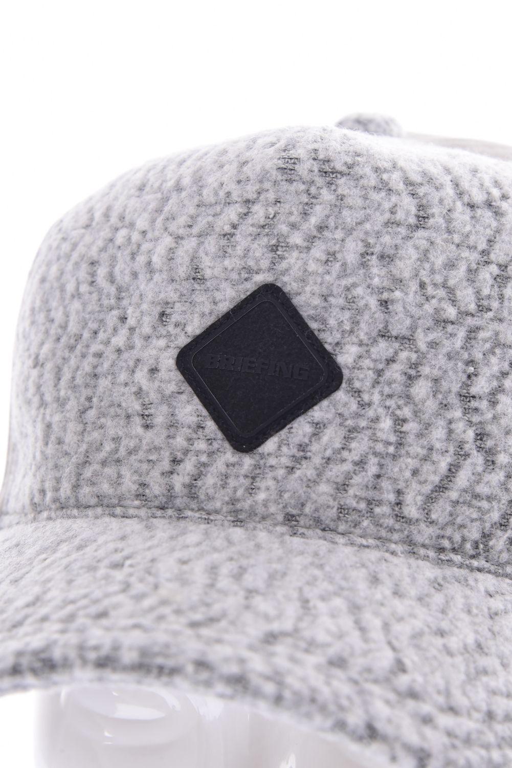 MEN’S WOOL BOA CAP / ウール混 ダイヤモンドロゴ ボアキャップ (ライトグレー)