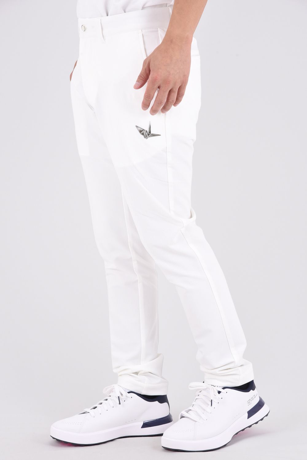 【26AW】 Long Pants / バックロゴ テーパードシルエット ロングパンツ (ホワイト)