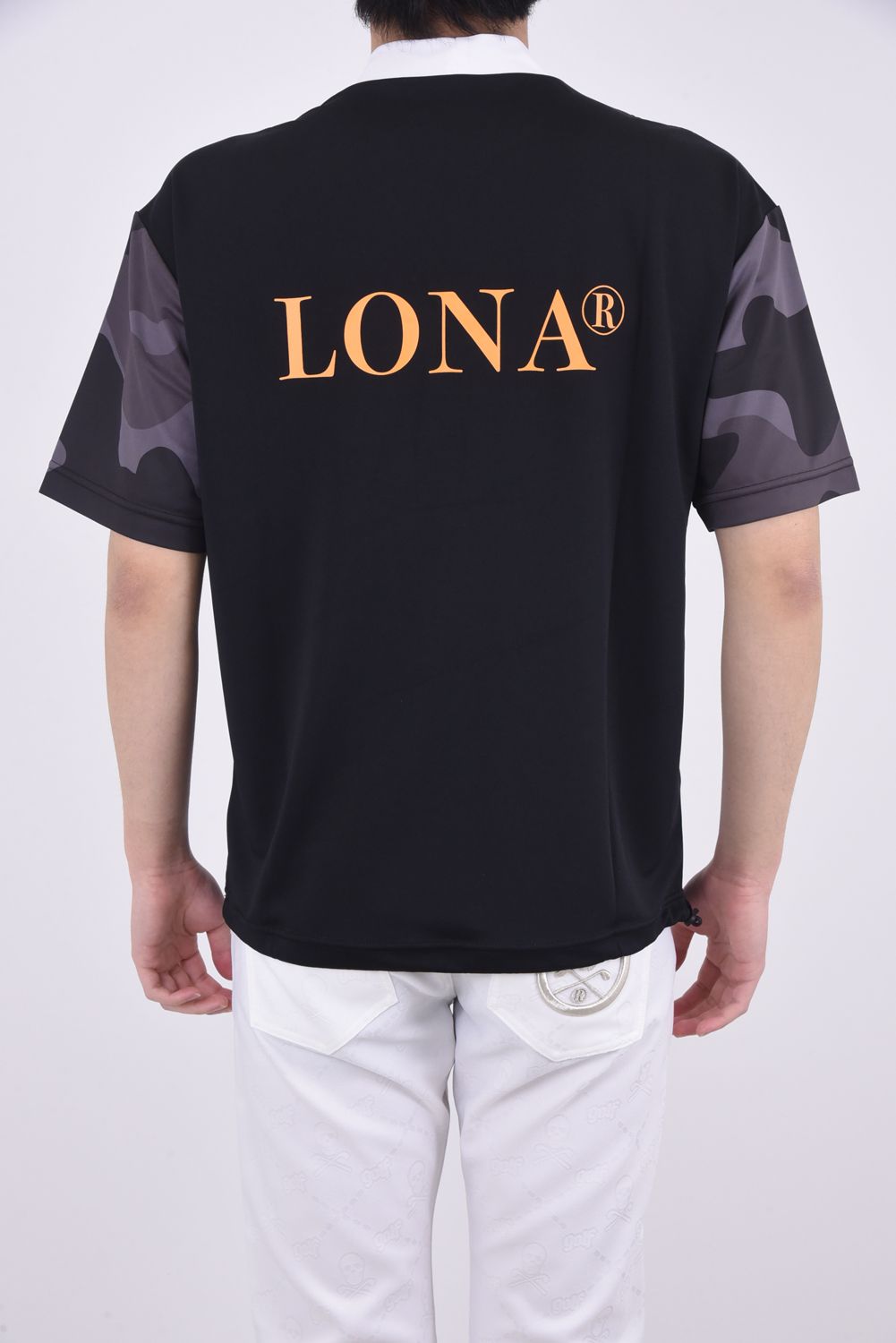 おしゃれ 新作MARK\u0026LONA モックネックTシャツ Lサイズ WHITE 新品