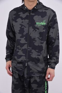 【26SS】 RUSH PARKA (DIAGONAL CAMO) / ダイアゴナルカモフラージュ ラッシュガードパーカー (ブラック)