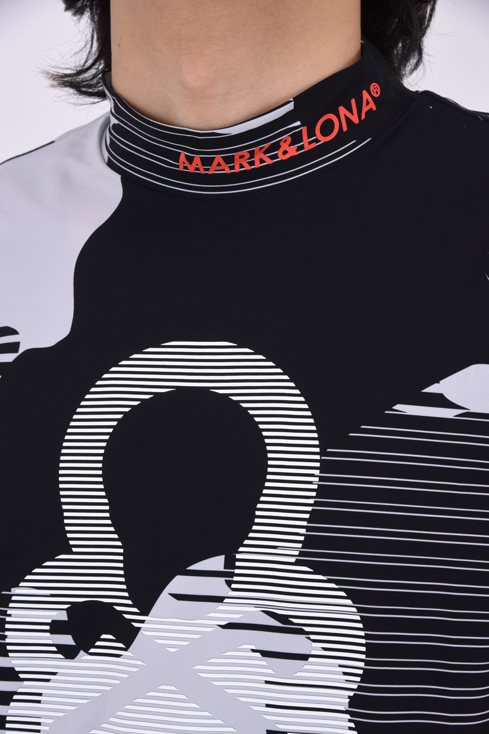 MARK&LONA - 【25SS】 FLOW CAMO MOCK NECK TEE / スライド