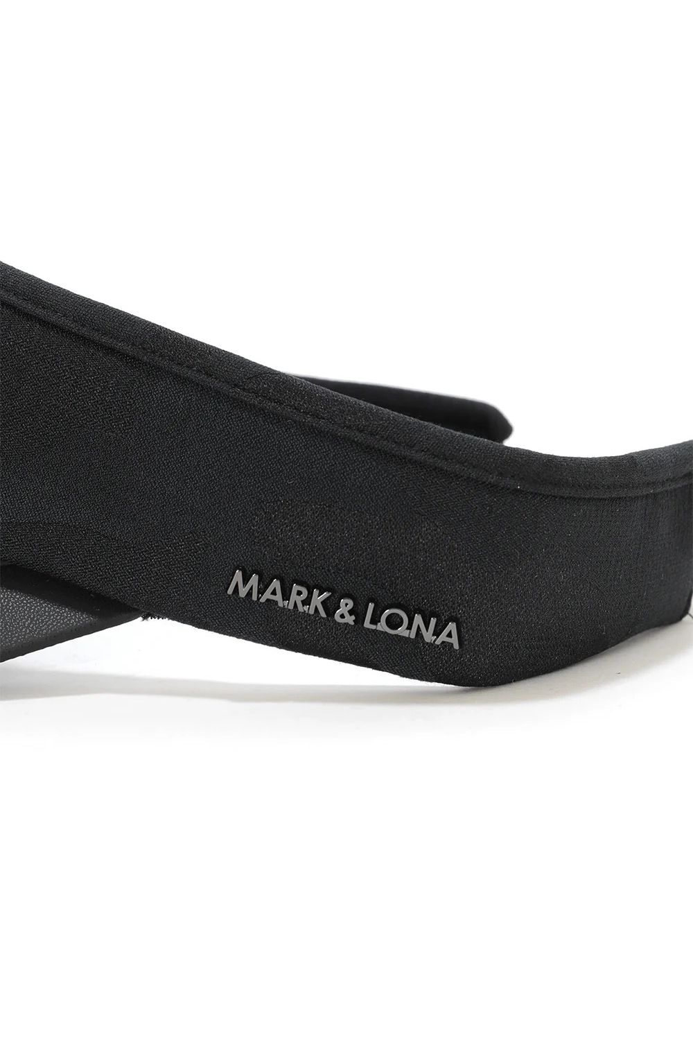 【26SS】 GAUGE CAMO LEATHER TRIM VISOR / カモフラージュパターン 異素材切り替え メタルプレート サンバイザー (ブラック)