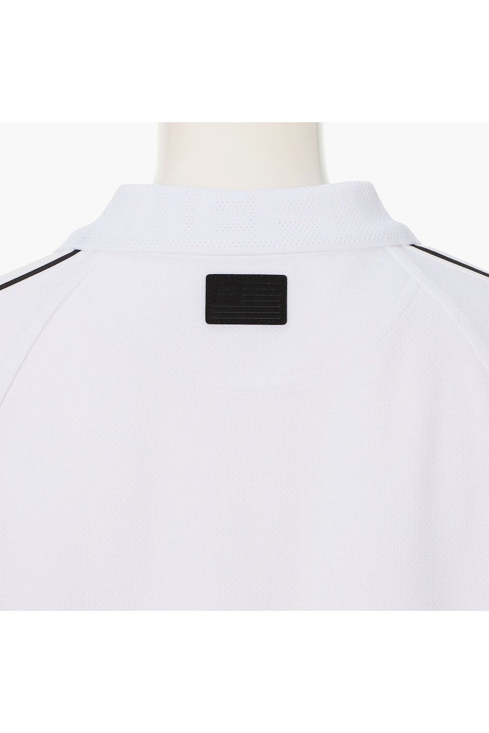 【26SS】【レディース】 WOMEN’S LINE POLO / カノコ生地 ラインロゴテープ リラックスフィット ポロシャツ (ホワイト)