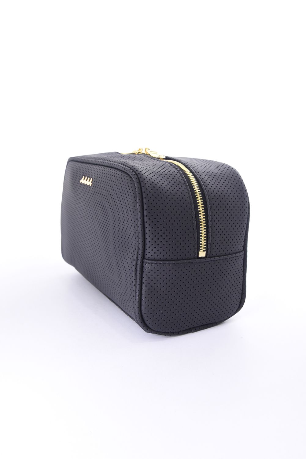 【26SS】 CONTINUA PUNCHING ETHICAL LEATHER TRAVEL POUCH / パンチング エシカルレザー トラベルポーチ (ブラック)