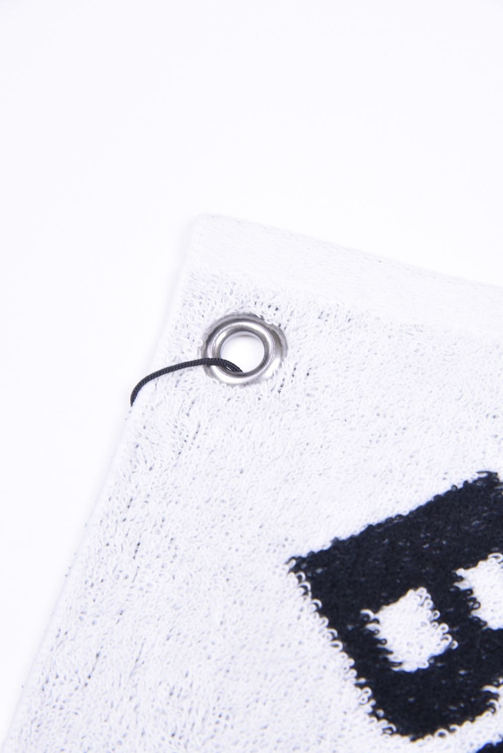 【プレゼント好適品】 LOGO HAND TOWEL / ブランドロゴ ループ付き ハンドタオル ホワイト