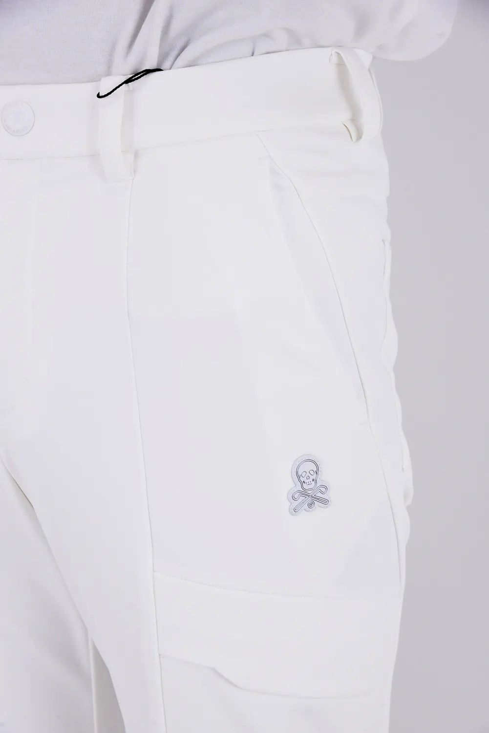 【26SS】【T-LINE】 CONTOUR FLEX CARGO JOGGER / モノトーン ポリエステルトリコット カーゴライクジョガーパンツ (ホワイト)