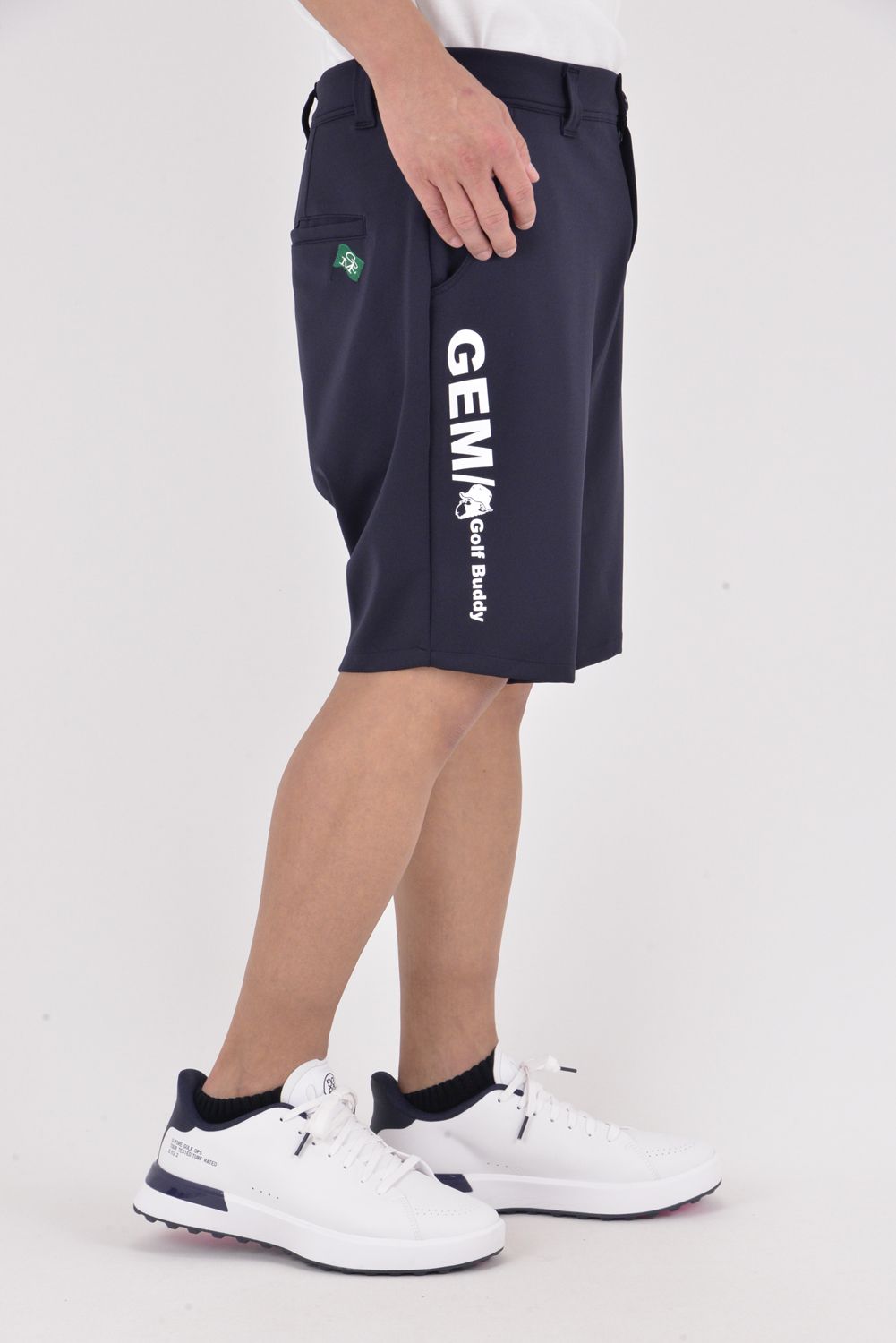 【26SS】 NEOPRENE DOUBLE PANTS / ネオプレーン サイドロゴ ショートパンツ (ネイビー)