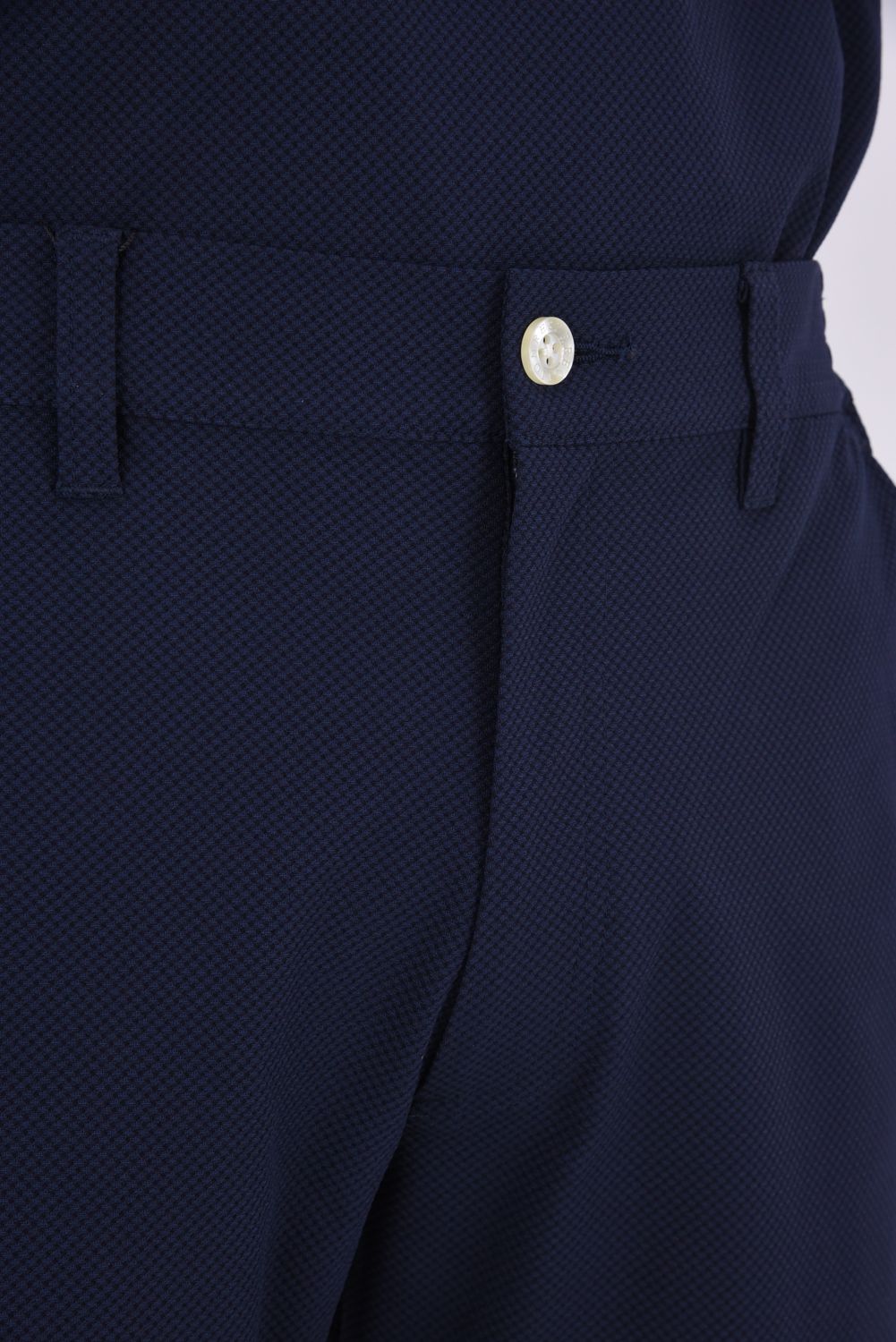 【26AW】 MENS DETACHABLE PANTS / ワッフル生地 ヘムデタッチャブル 2WAYパンツ (ネイビー)*