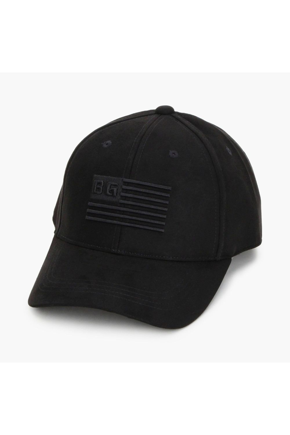SUEDE CAP / スウェード生地 キャップ (ブラック)