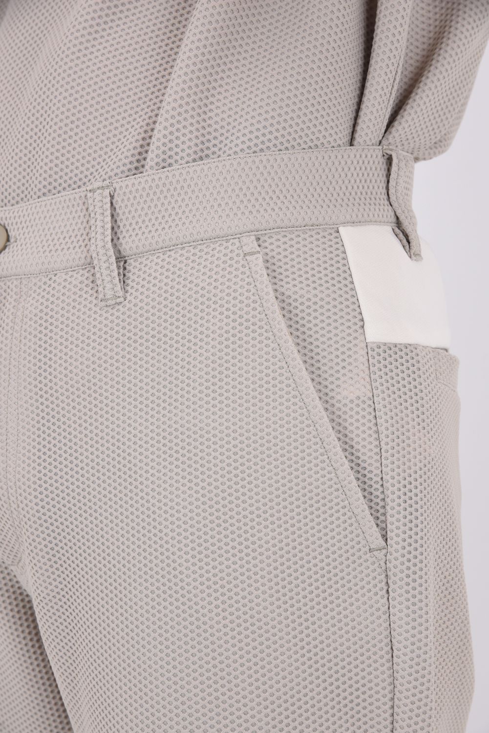 【26SS】 AIRY AWA SHORTS / ワッフル生地 ブランドロゴ ショートパンツ (ベージュ)