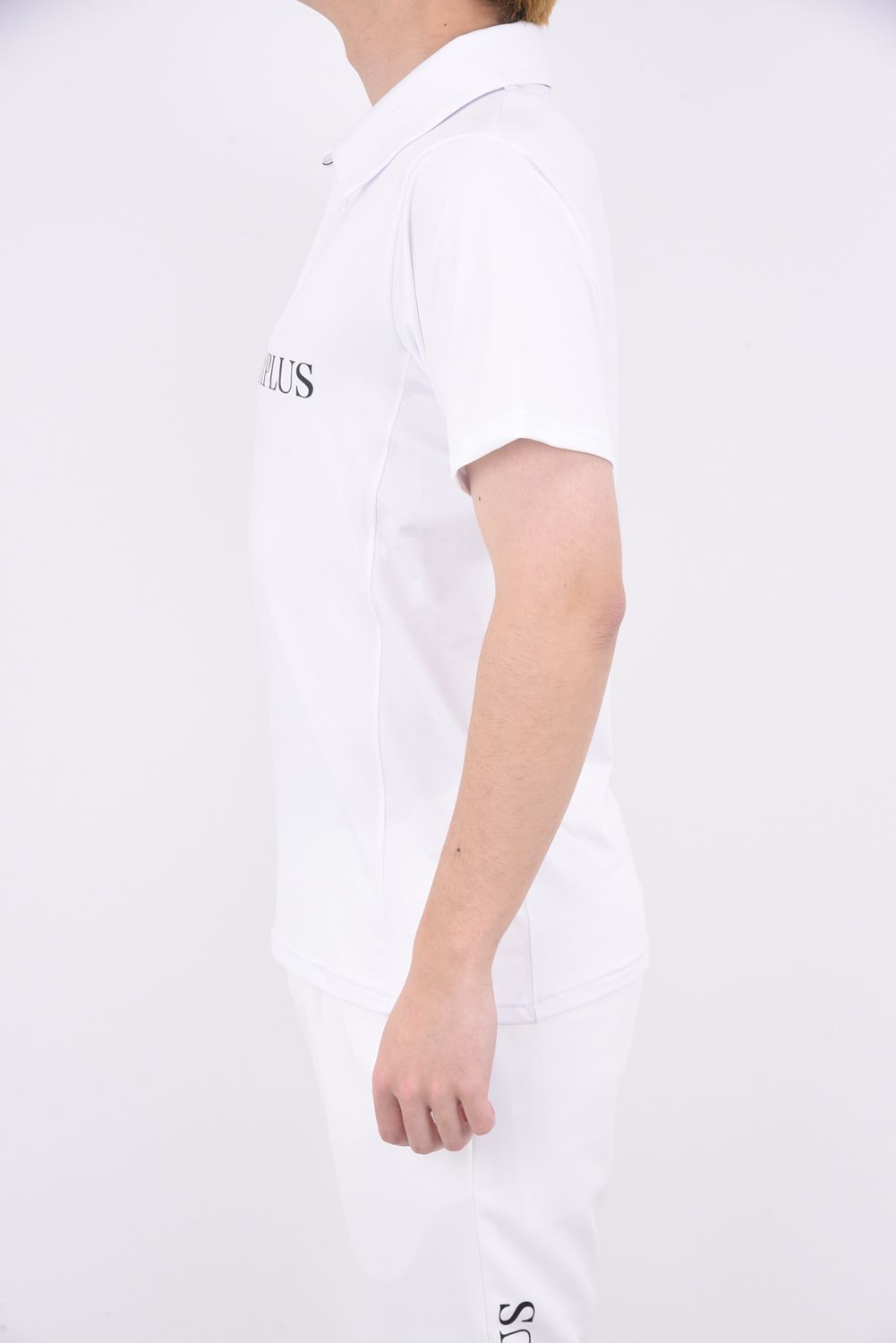 BASIC LOGO POLO SHIRTS / フロントロゴ 半袖ポロシャツ (ホワイト)