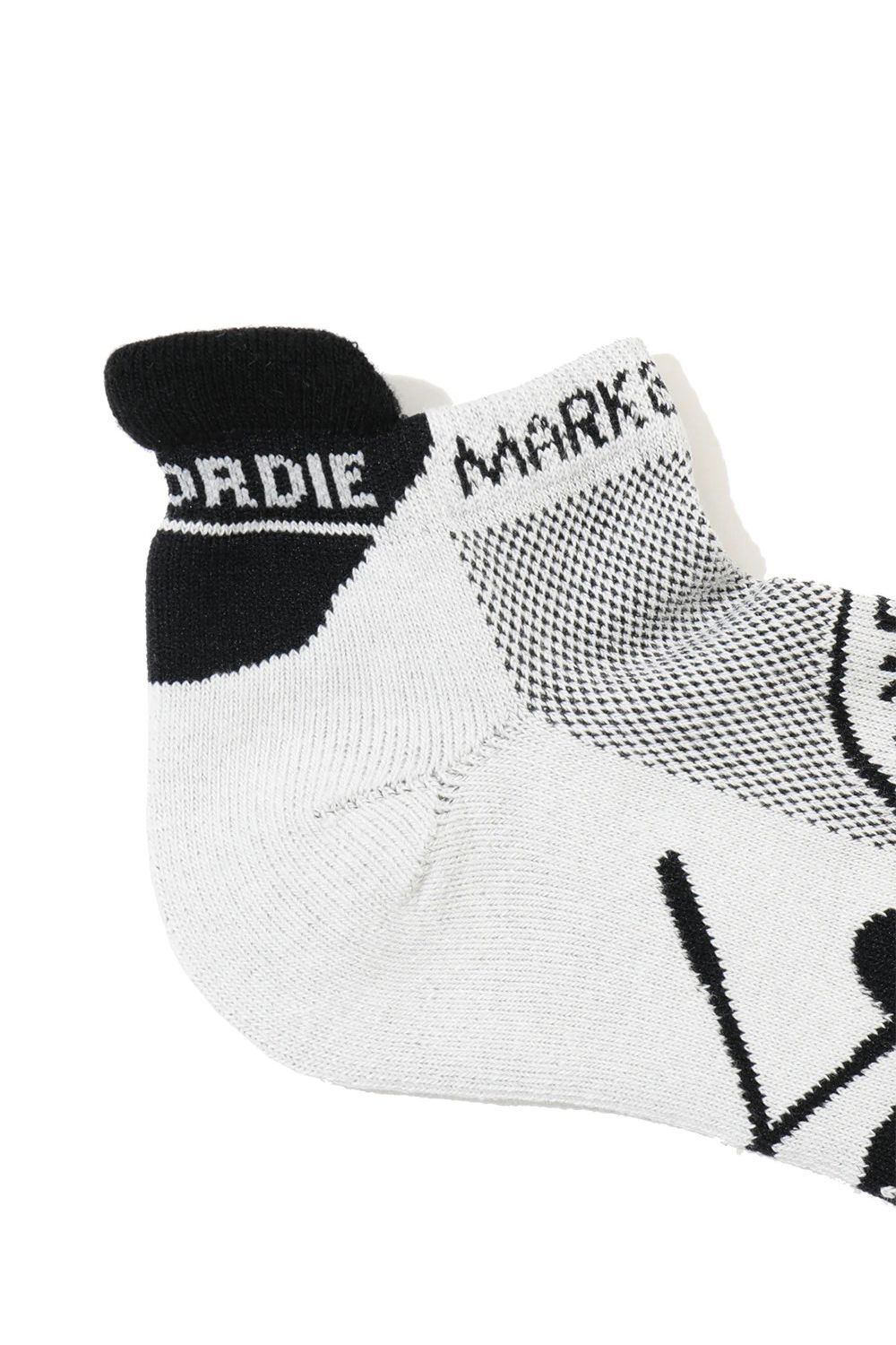 【26AW】 CIRCLE ICON SNEAKER SOCKS / ジャパンメイド サークルスカルジャカード スニーカー丈 ローソックス (ホワイト)