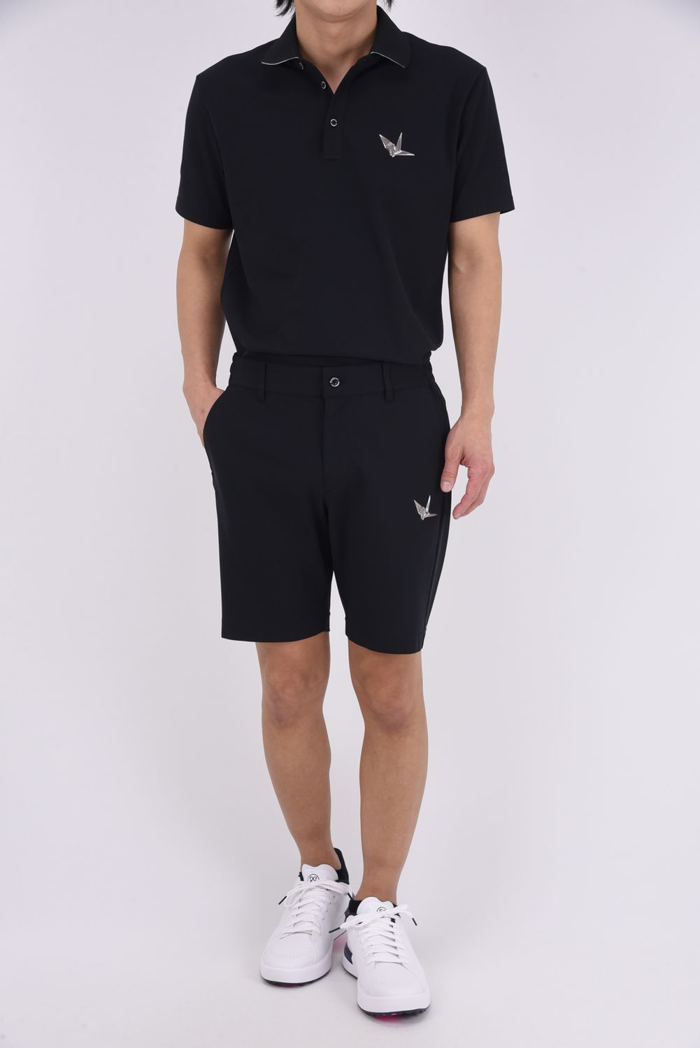【26SS】 LUXE MESH SHORTS / 接触冷感 微細メッシュ生地 ショートパンツ (ブラック)