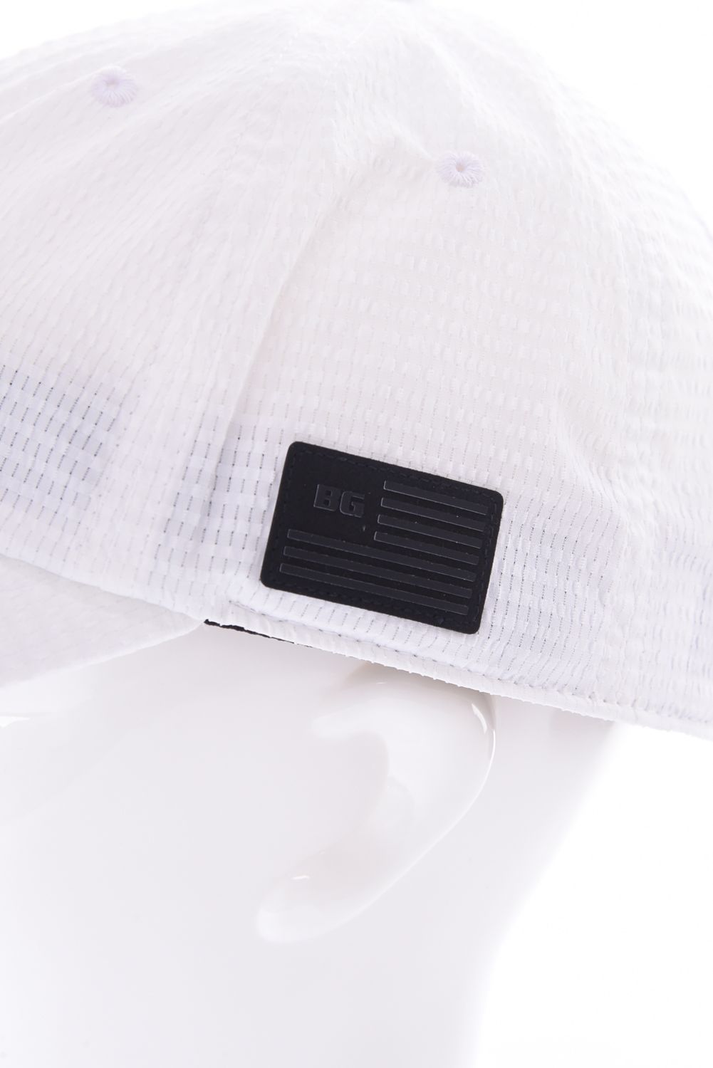 【26SS】 MEN’S SEERSUCKER CAP / シアサッカー ダイヤモンドロゴ キャップ (ホワイト)