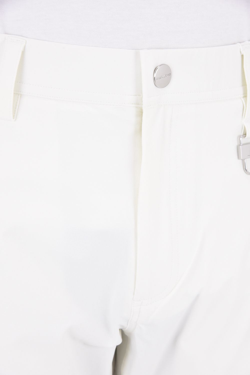 【26AW】 VANGUARD HYPER STRETCH PANTS / ストレッチナイロン シルバーレタープリント ロングパンツ (ホワイト)