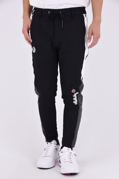 【26AW】【muta MARINE * ACANTHUS】 SWEET EXTRA LOGO LINE PANTS / SWEETシリーズ サイドライン ロングパンツ (ブラック)