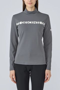 【25AW】【レディース】 防風ベアスムースモックネック長袖シャツ (グレー)