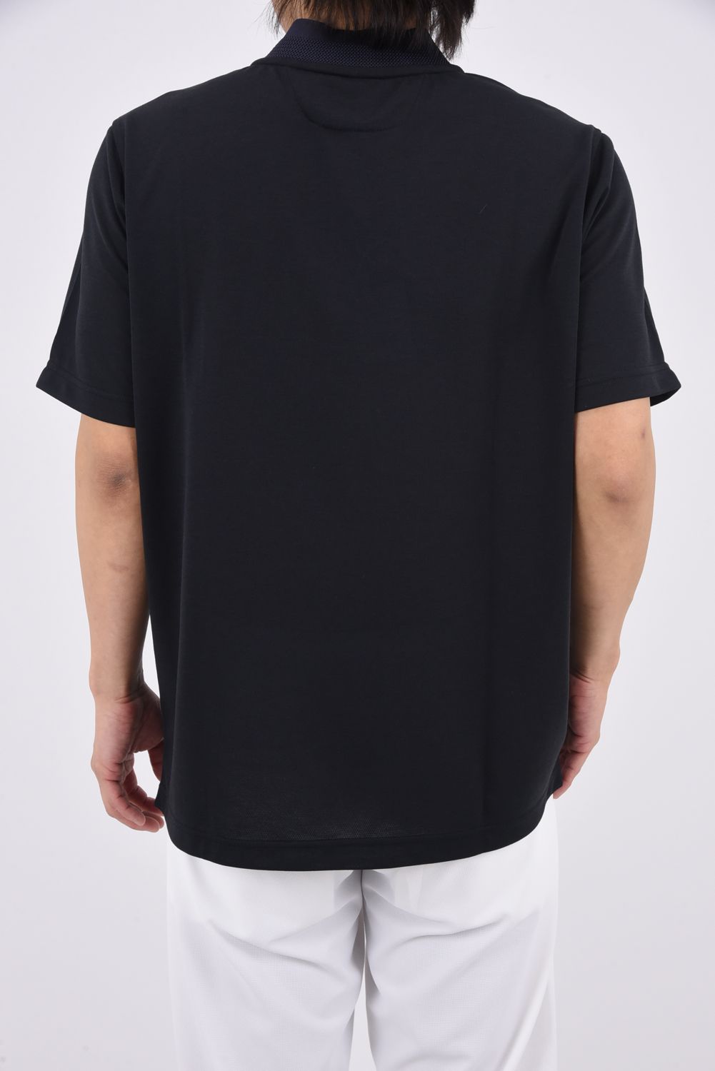 【26SS】 STAND COLLAR POLO SHIRT / スタンドカラー ポロシャツ (ブラック)