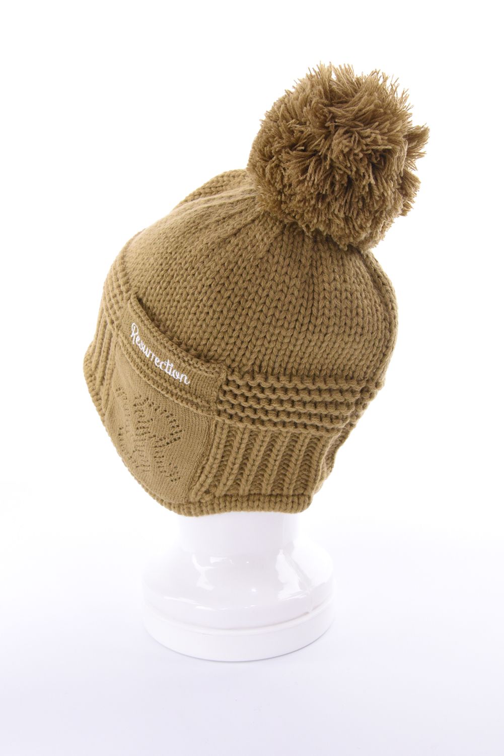 【26AW】 EAR WARMER KNIT CAP / イヤーウォーマー ニットキャップ  (キャメル)