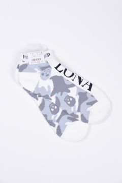 【26SS】 GAUGE CAMO ESSENTIAL LOW SOCKS / オリジナルカモジャカード ブランドロゴ スニーカー丈 ローソックス (ホワイト)