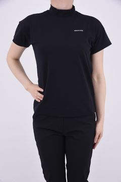 【レディース】 WOMENS BASIC HIGH NECK RELAXED FIT / リラックスフィット ハイネックトップス (ブラック)