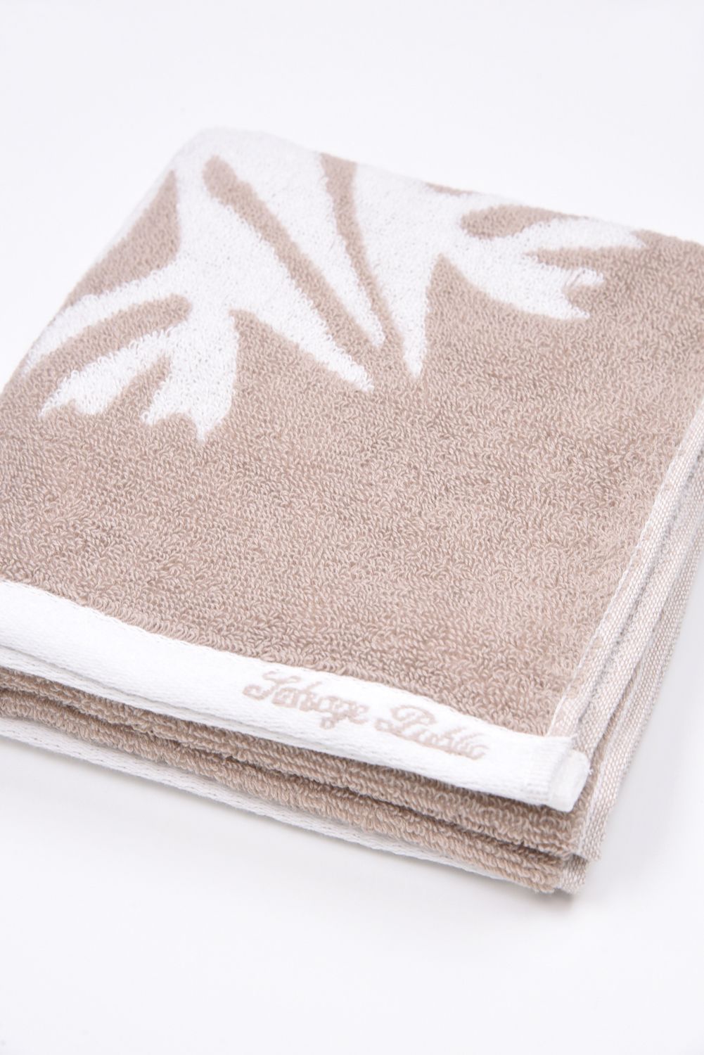 【26SS】 Face Towel（Double quilt） / フェイスタオル (サンド/ホワイト)