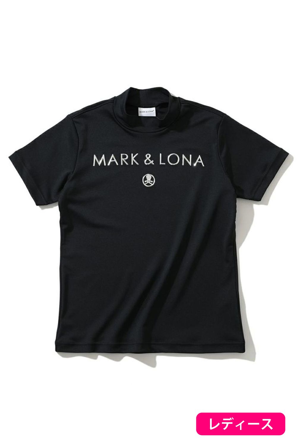 MARK＆LONA】上品 モックネック半袖Tシャツ-