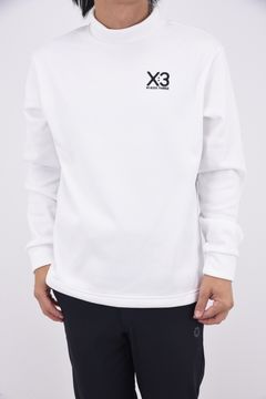 【25AW】 BACK LINE LOGO LONG SLEEVE HIGH NECK / バック ライン ロゴ 長袖 ハイネック (ホワイト)