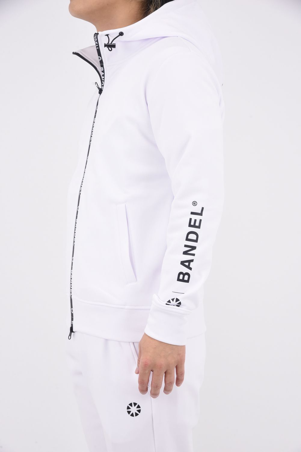 BASIC FULL ZIP PARKA MENS / テックスブリッド 止水ファスナー ジップアップパーカー (ホワイト)