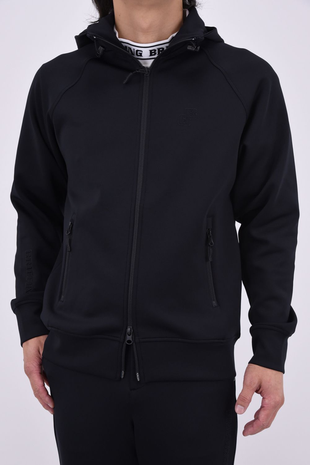 【26AW】 MS STITCHED 3D LOGO PARKA / ステッチ ロゴ パーカー (ブラック)