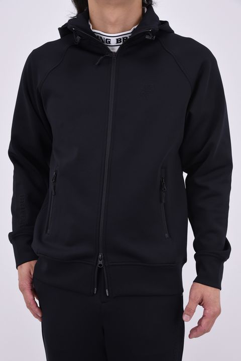 【26AW】 MS STITCHED 3D LOGO PARKA / ステッチ ロゴ パーカー (ブラック)
