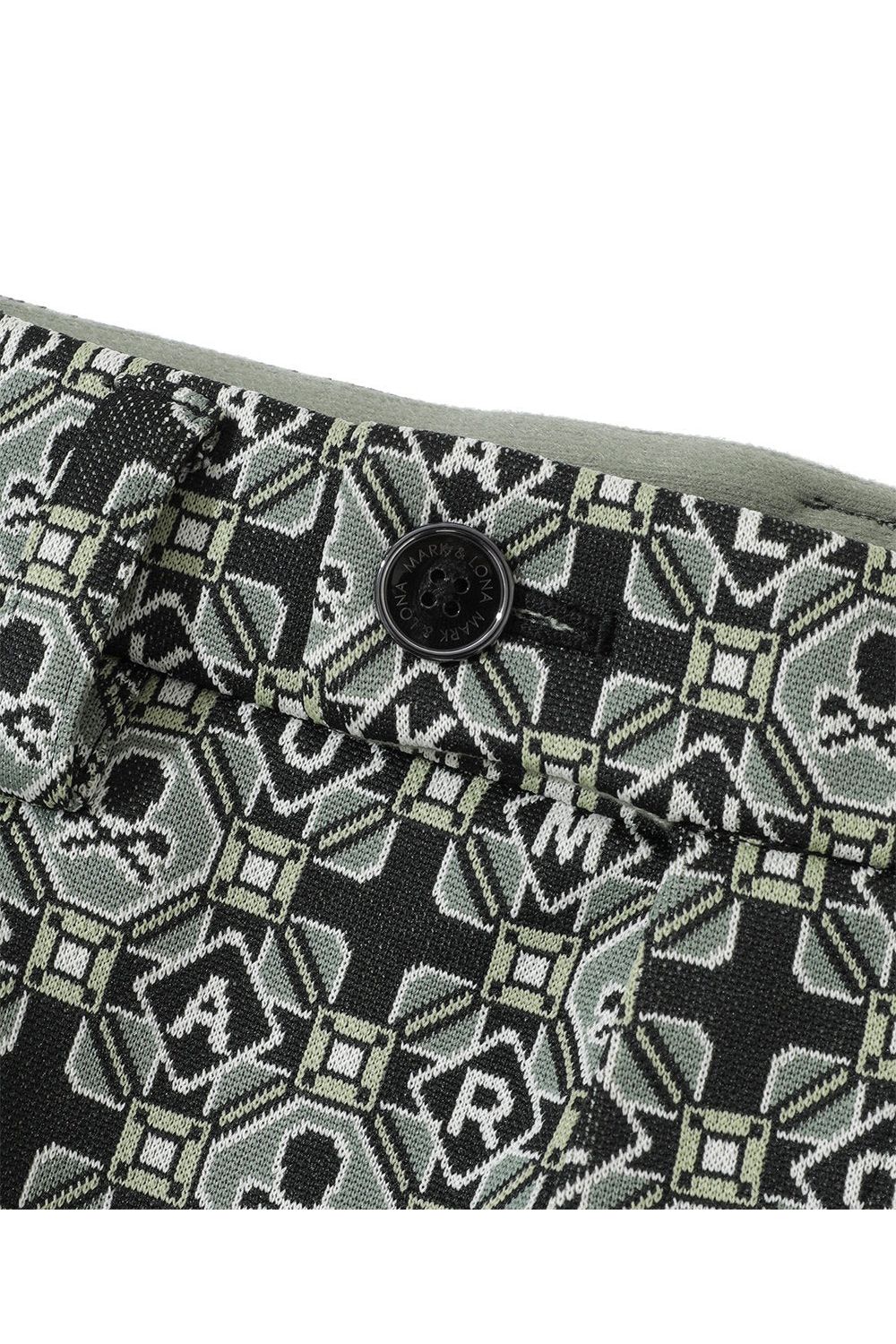 【2025AW 木村拓哉さん着用 VOL.7】 ROSETTE JACQUARD JERSEY TROUSER / ジオメトリックパターン カーゴポケット付きロングパンツ (カーキ)