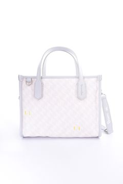 【26SS】  LANIUS SQUARE MINI (ラニウス スクエア ミニ) / ブランドオリジナルテキスタイル カートバッグ （モノホワイト）