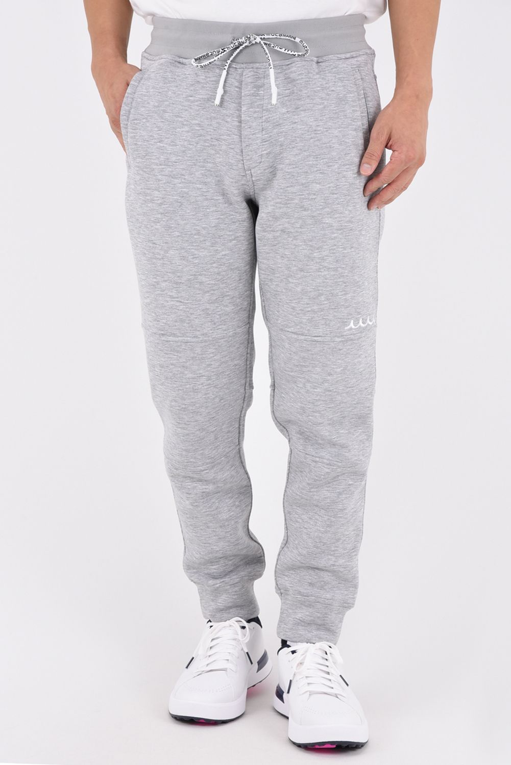 【26AW】 BONDING JOGGER PANTS / ボンディング素材 ワンポイントロゴ ジョガーパンツ (グレー)