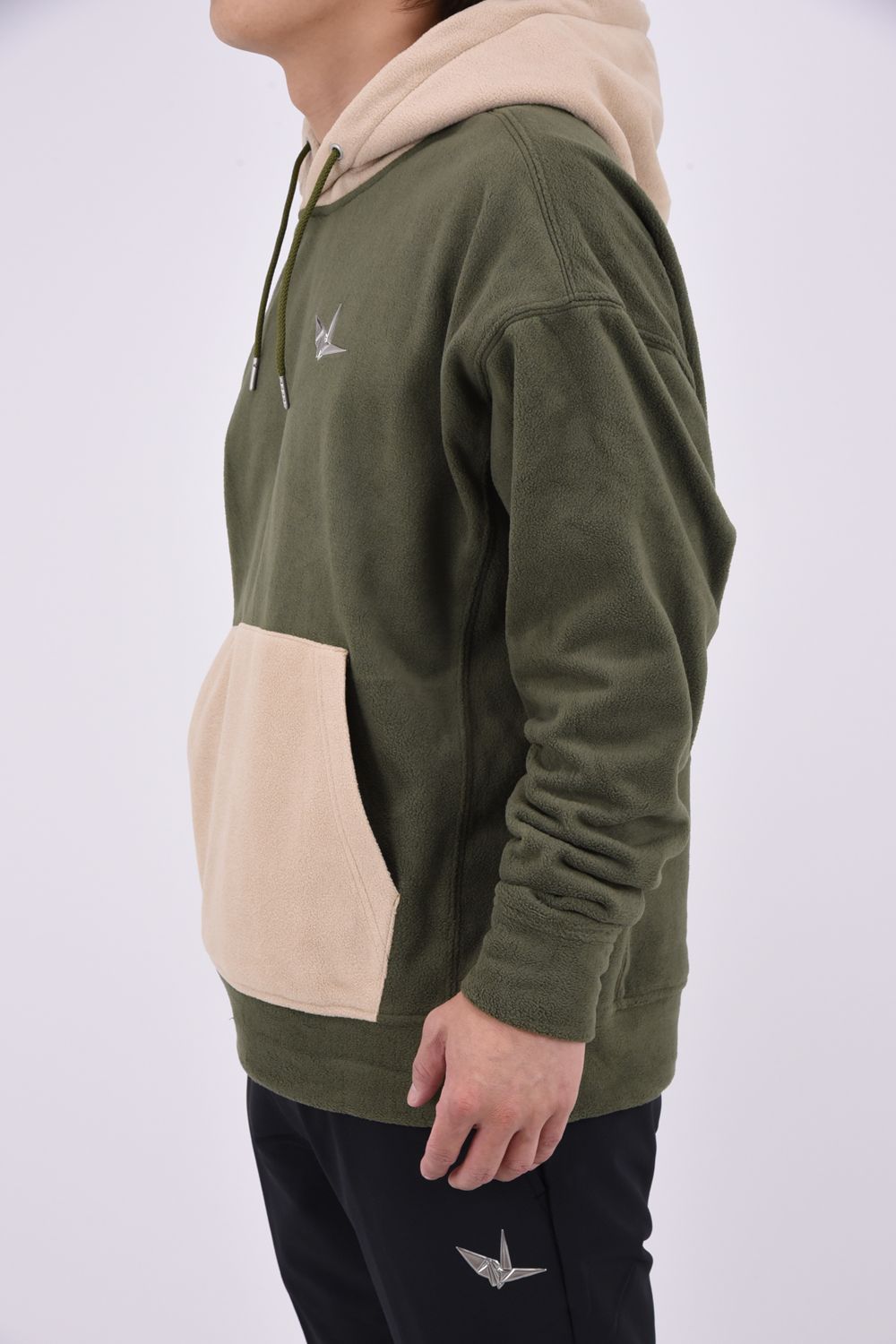 【26AW】 Fleece Hoodie / ツートーン フリースパーカー (カーキ)