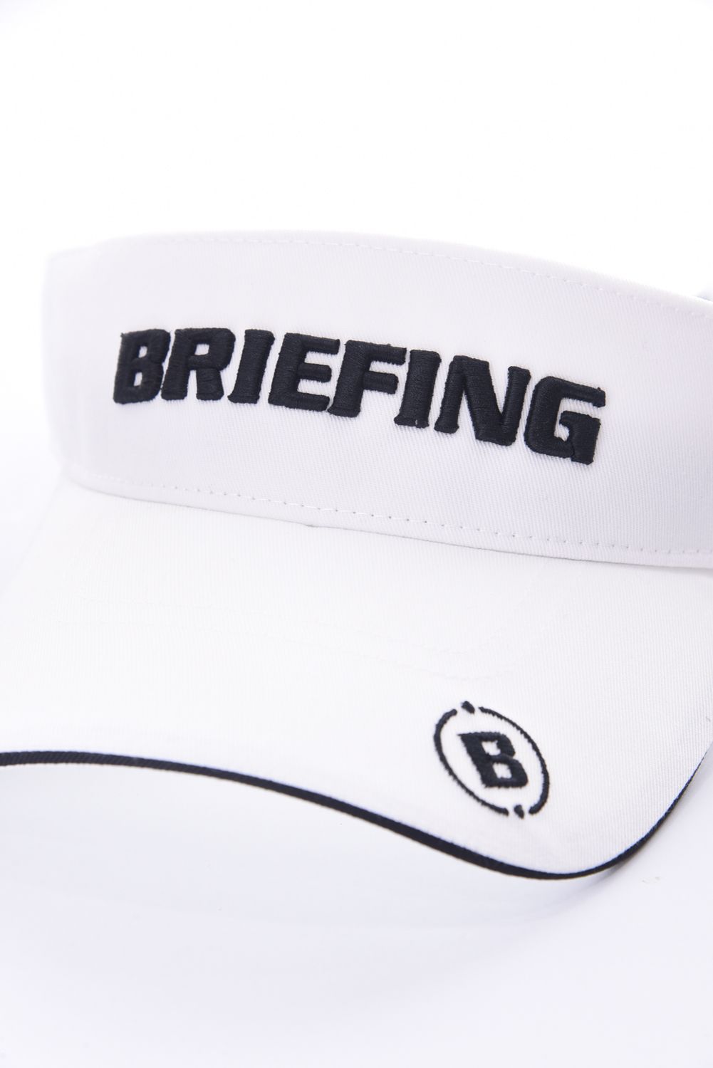 BRIEFING - MENS BASIC VISOR / ロゴ刺繍 ベーシック サン