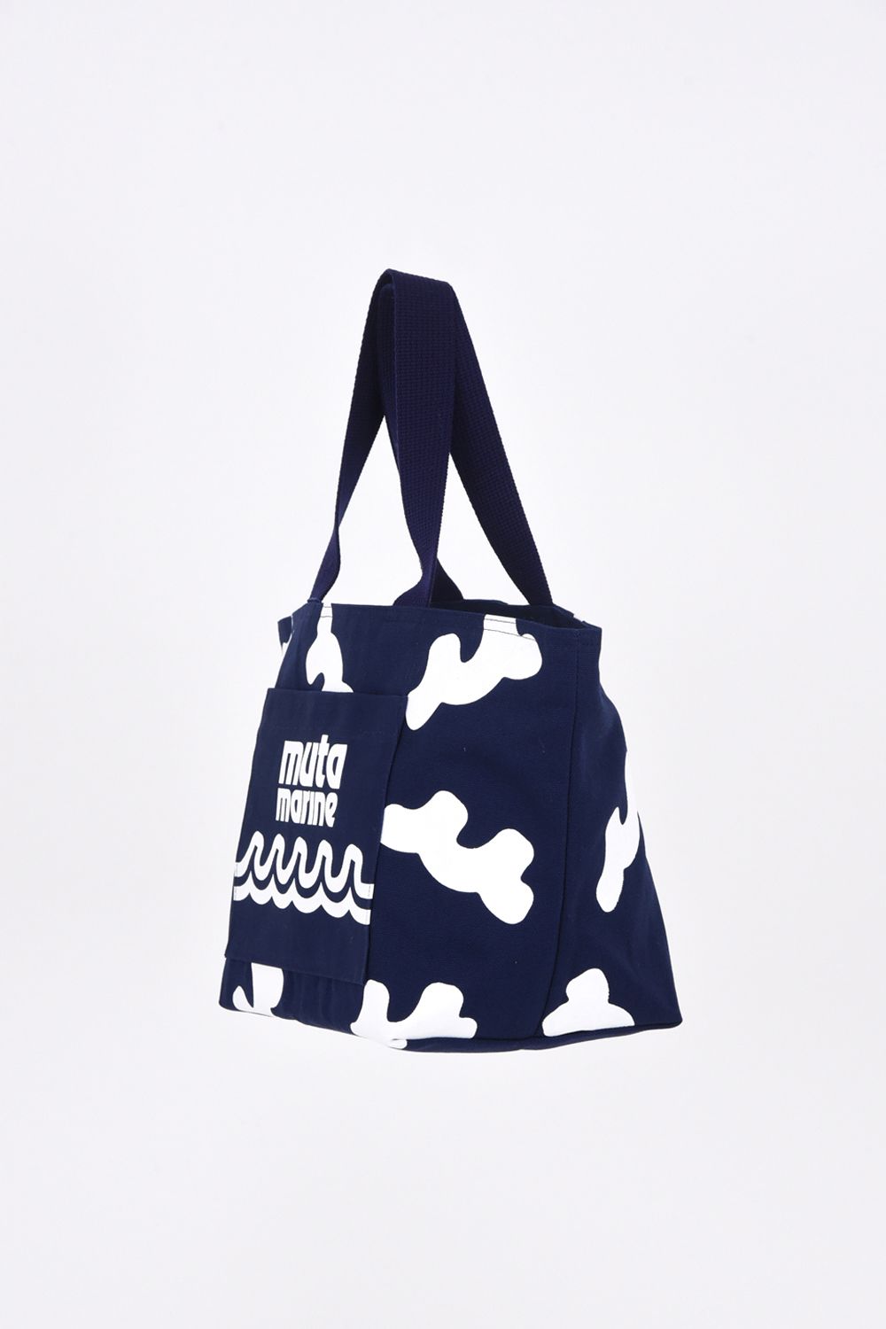 【26SS】 CLOUD WAVE LOGO ECO BAG / クラウドウェーブ エコバック (ネイビー)